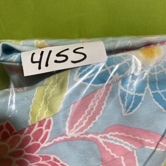 Talbots Blue Multi Floral Capris Stretch Women's‎ Pants with Side Zipper Sz 4 - Picture 8 of 8